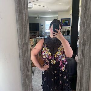 Free People Black Marsha Mini Dress